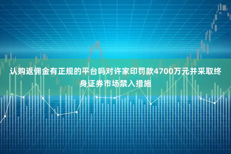 认购返佣金有正规的平台吗对许家印罚款4700万元并采取终身证券市场禁入措施